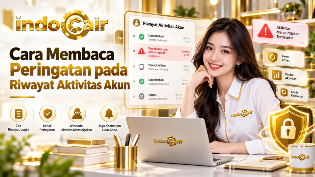 Cara membaca peringatan pada riwayat aktivitas akun INDOCAIR