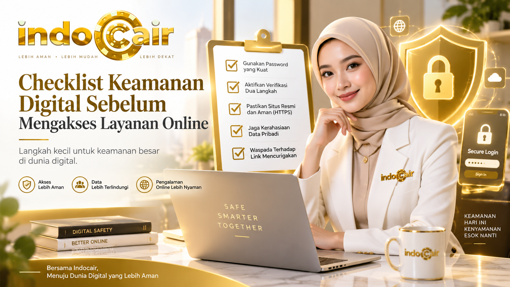 Checklist audit keamanan akun INDO CAIR pada akhir bulan