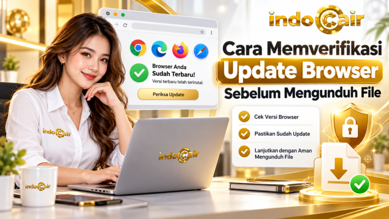 Cara memverifikasi update browser sebelum mengunduh file dengan pemeriksaan versi terbaru, status pembaruan, keamanan browser, dan unduhan yang aman.